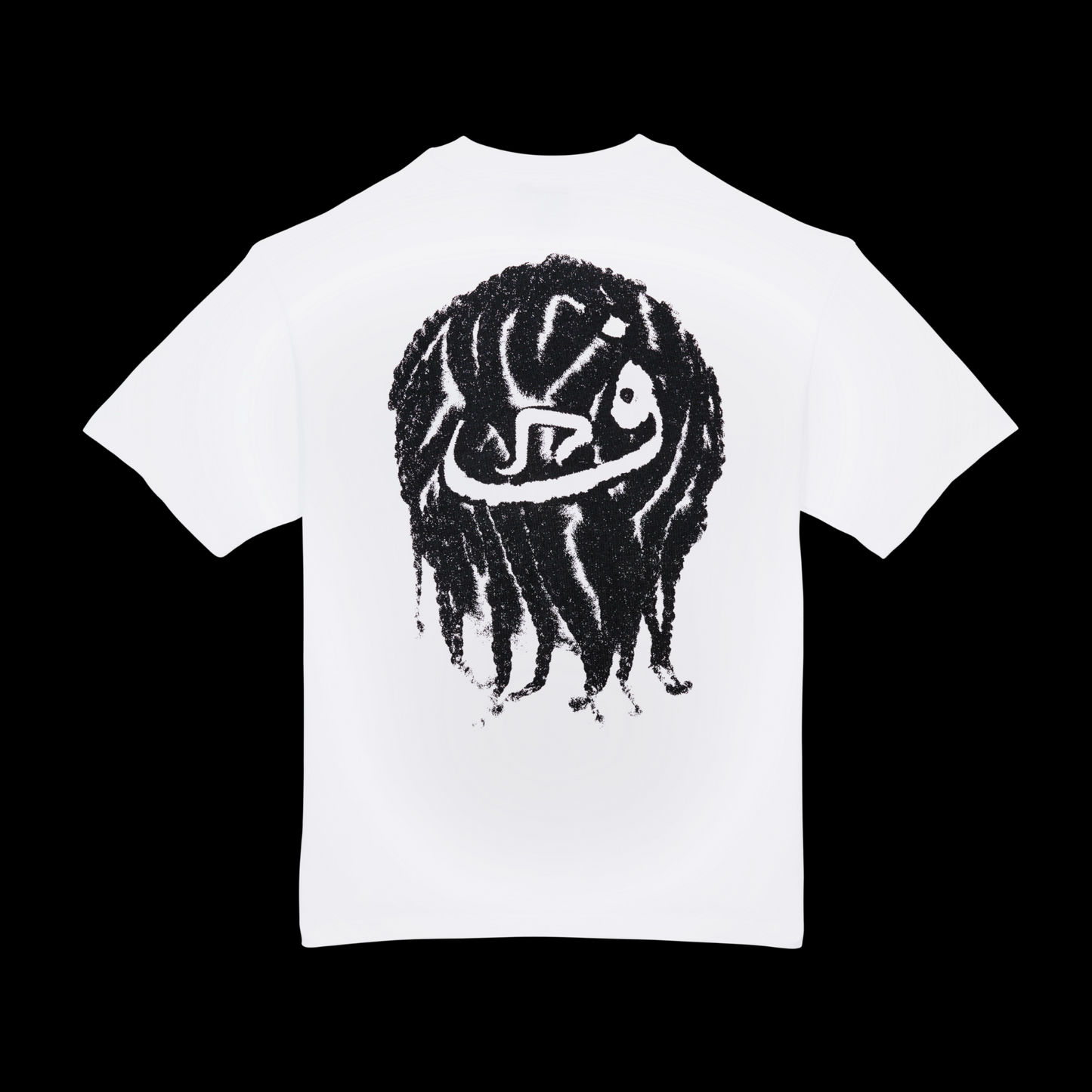 T-Shirt mit Zopfmuster - Weiß