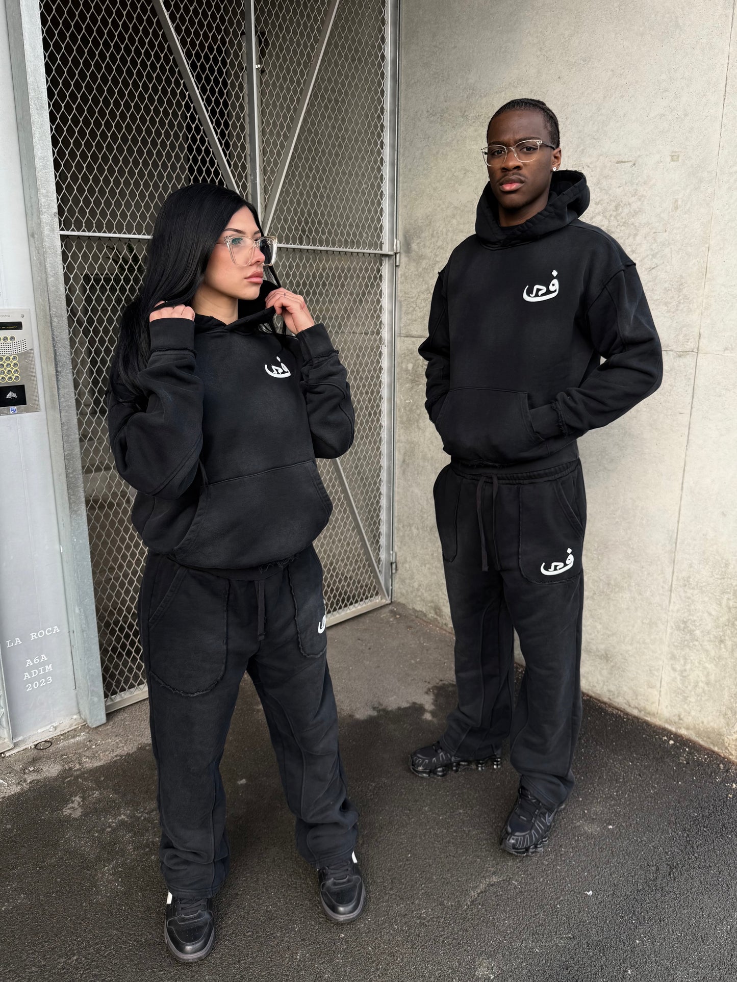 Hoodie Faded - Black