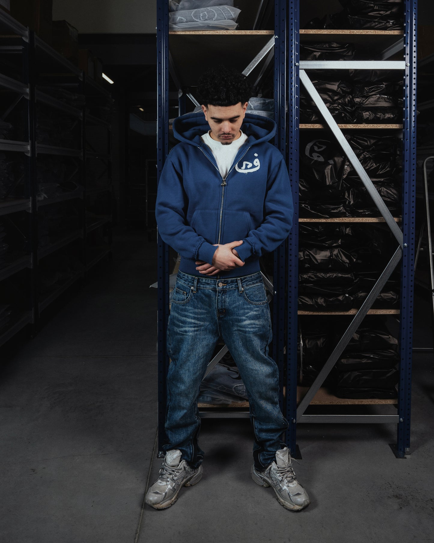 Zip Hoodie 808 - Bleu