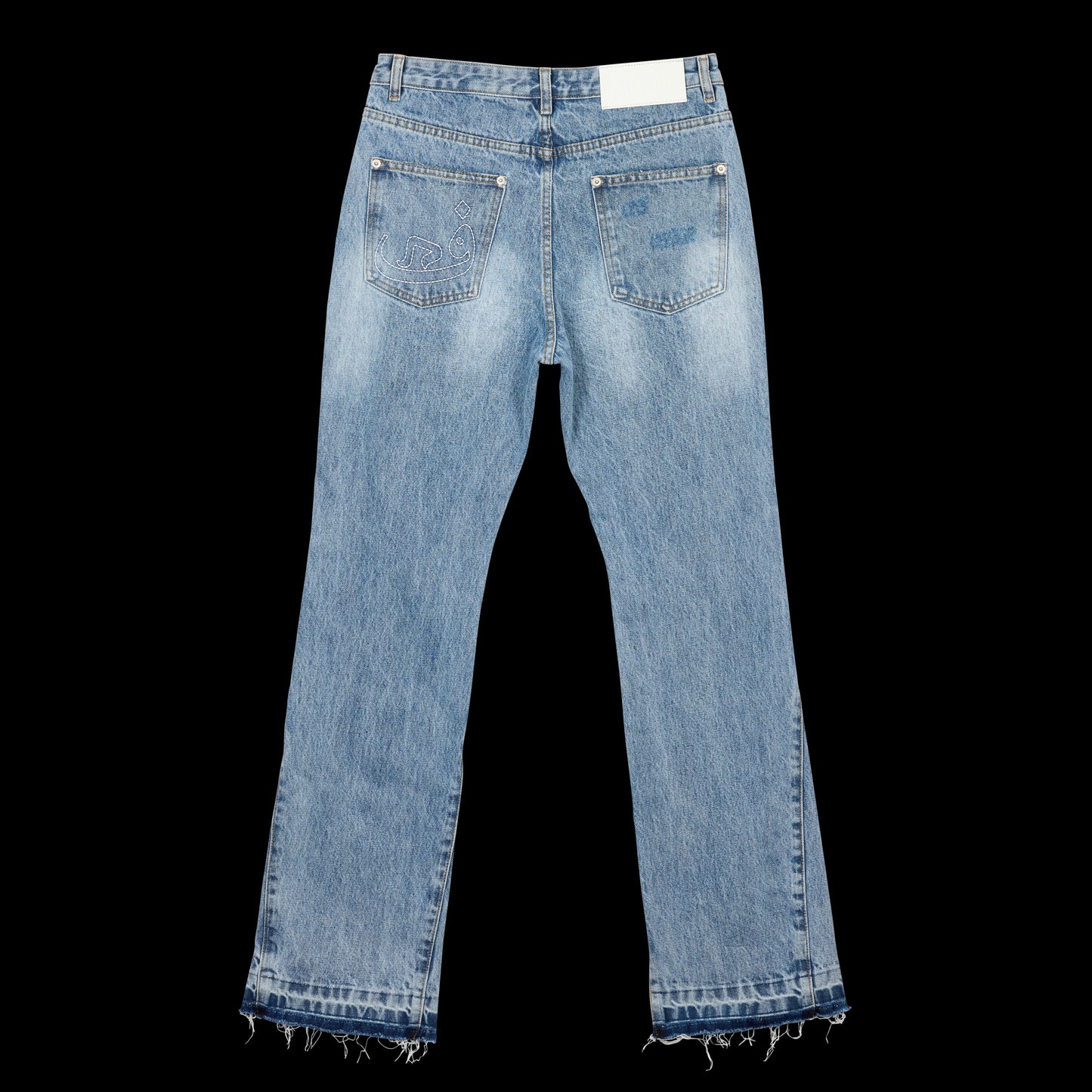 Jeans Flared Dotted - Blue