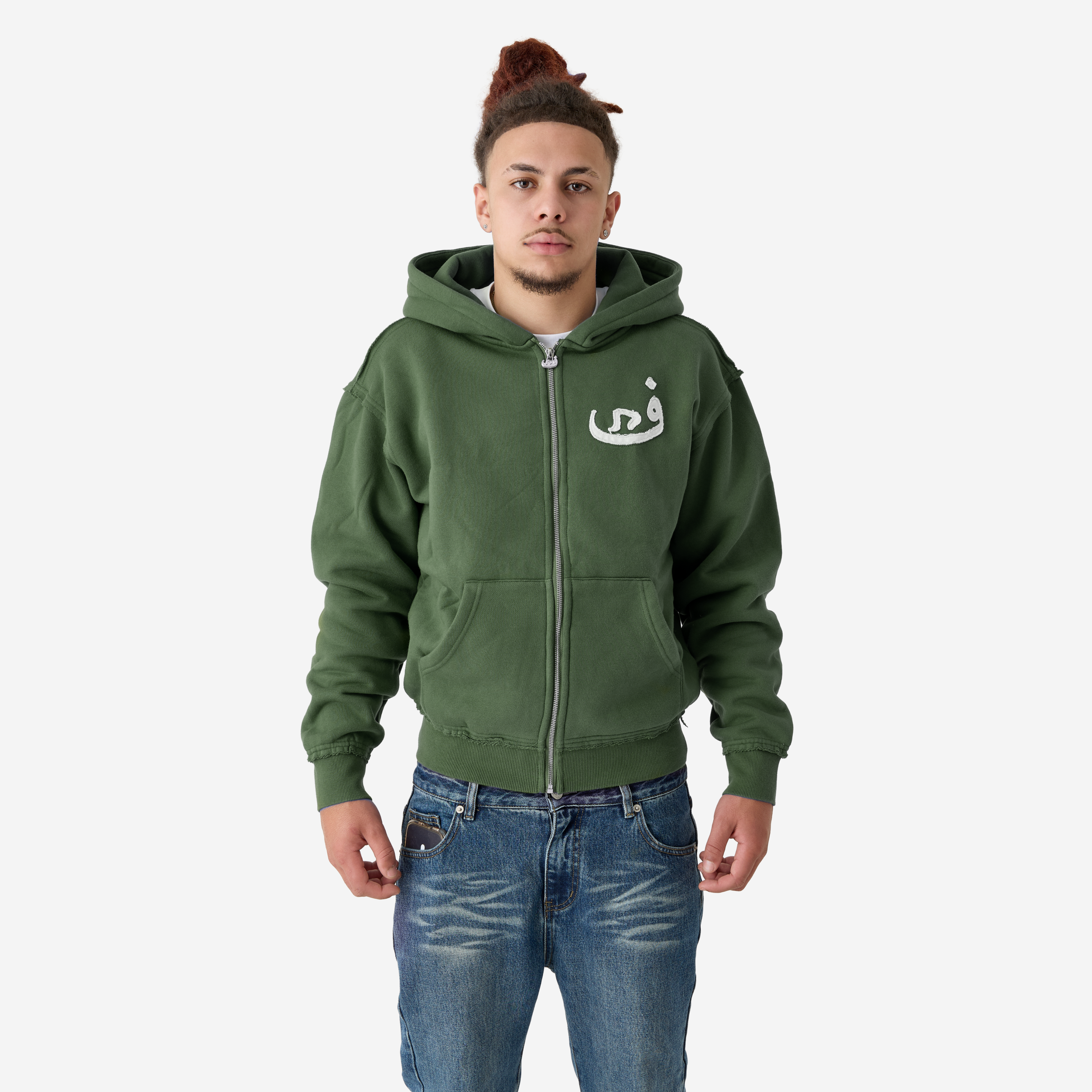 Zip Hoodie 808 - Kaki Vert – 808VISION