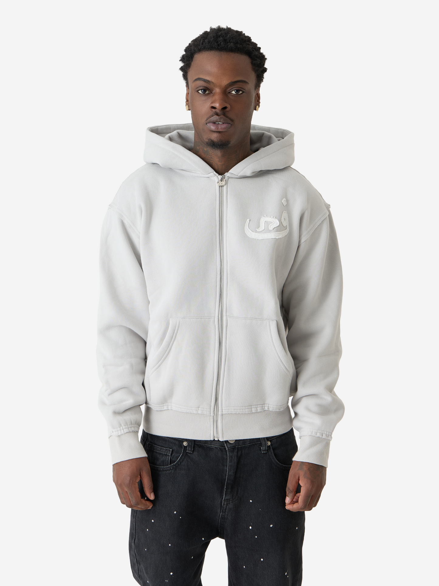 Zip Hoodie 808 - Grau