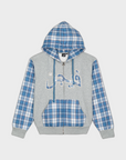 Zip Hoodie ARABIC Plaid - blue