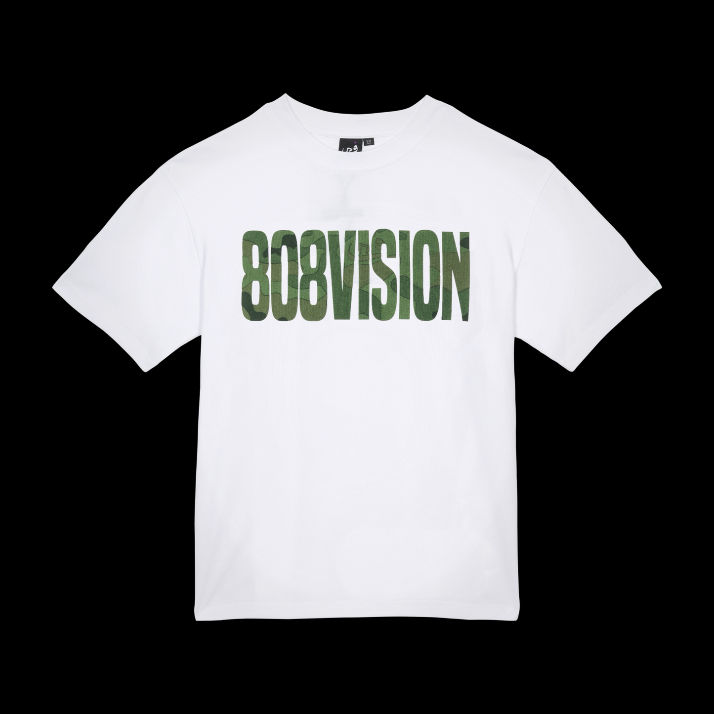 T-shirt 808VISION Camo - Blanc & Vert