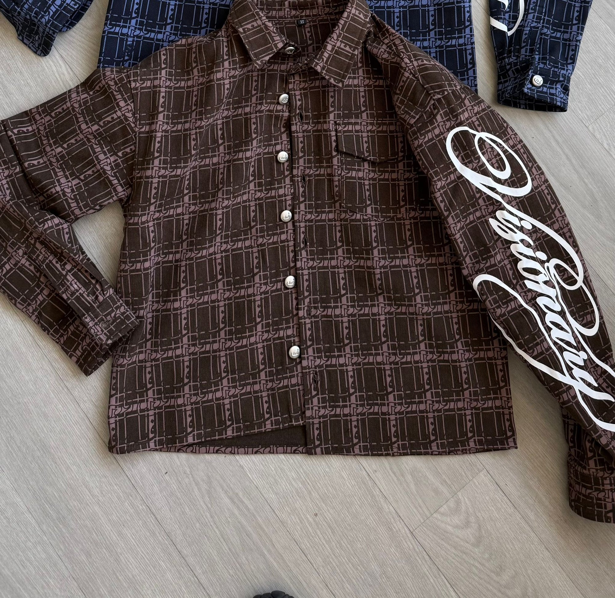 Shirt Pattern - Brown