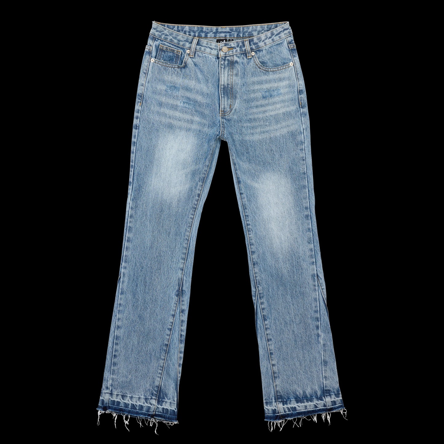 Jeans Flared Dotted - Blue