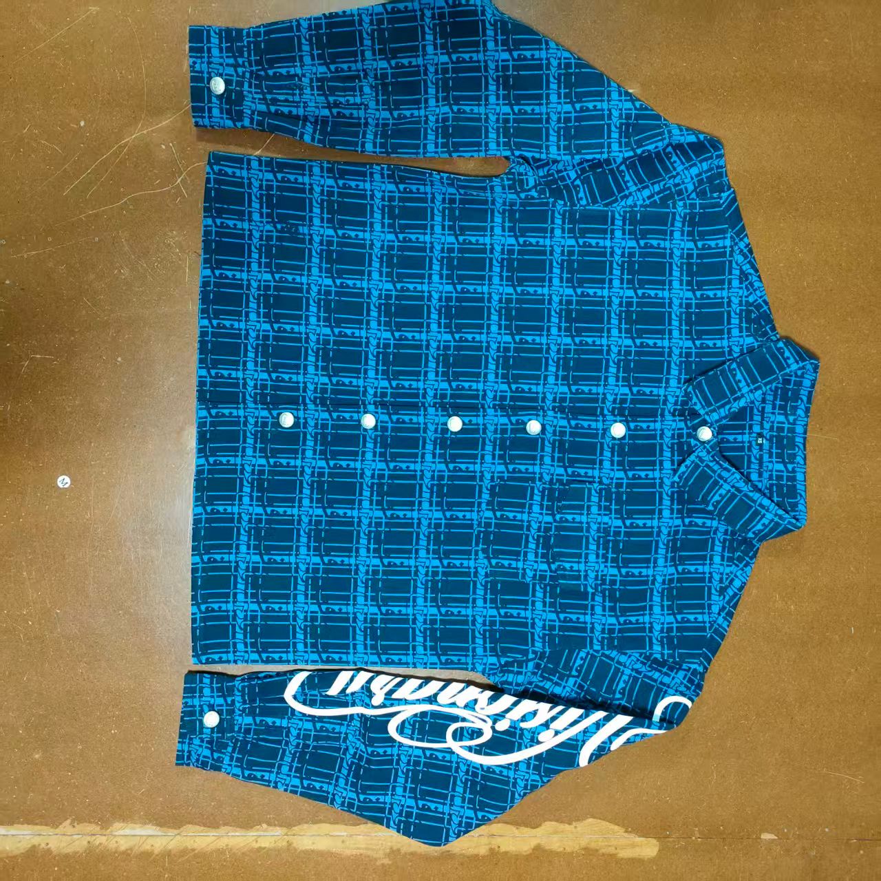 Shirt Pattern - Blue