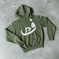 Zip Hoodie 808 - Kaki Vert