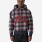 Zip Hoodie VSN Plaid - Red
