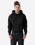 Hoodie Button - Black