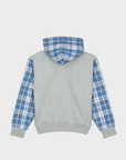 Zip Hoodie ARABIC Plaid - blue